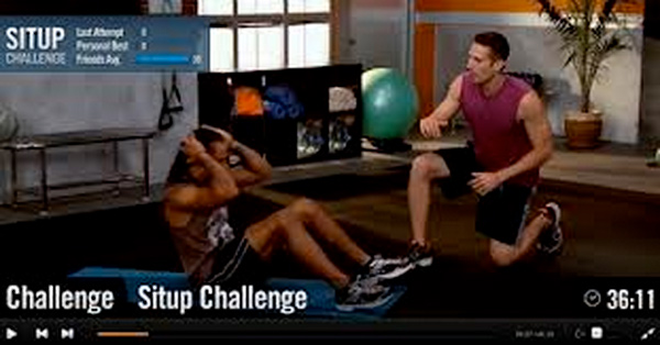 interactive streaming fitness video
